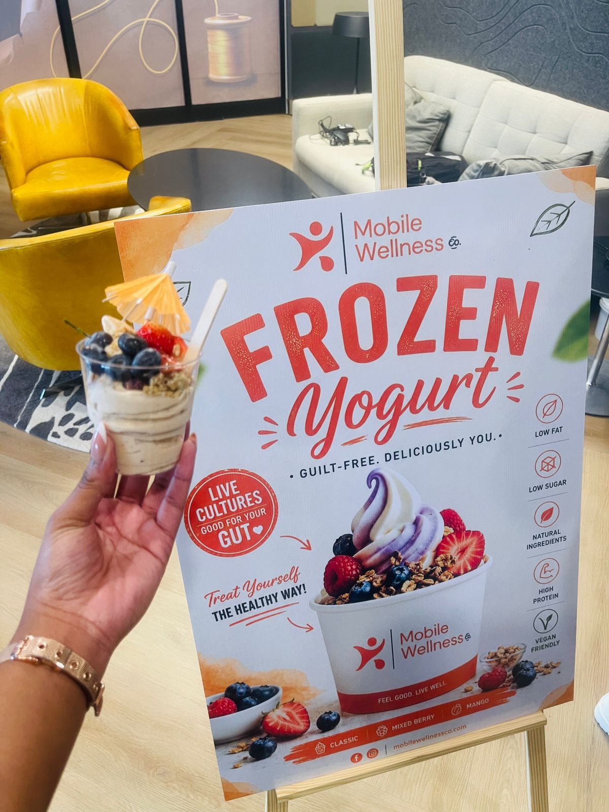 Frozen yogurt poster