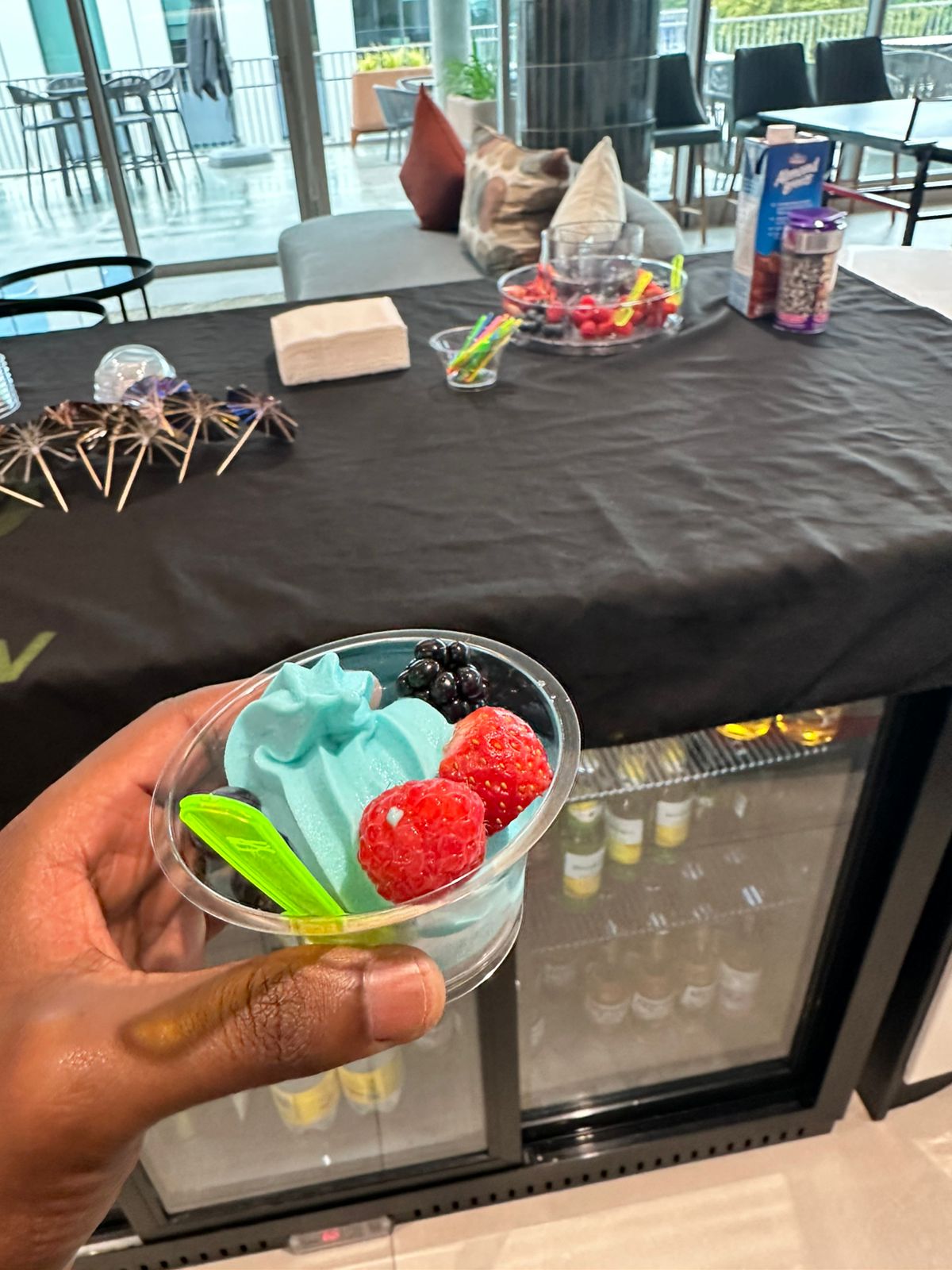 Ice cream and frozen yogurt machine setup 2